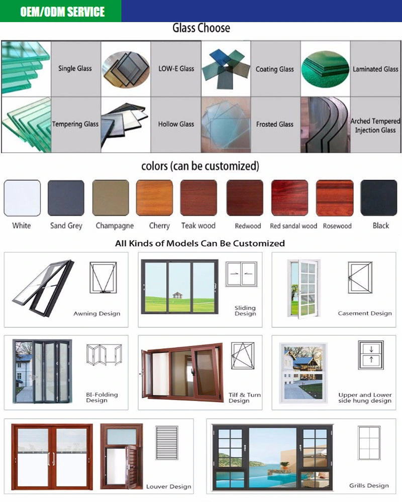 Foshan Window Grill Design PVC Sliding Window Guangzhou