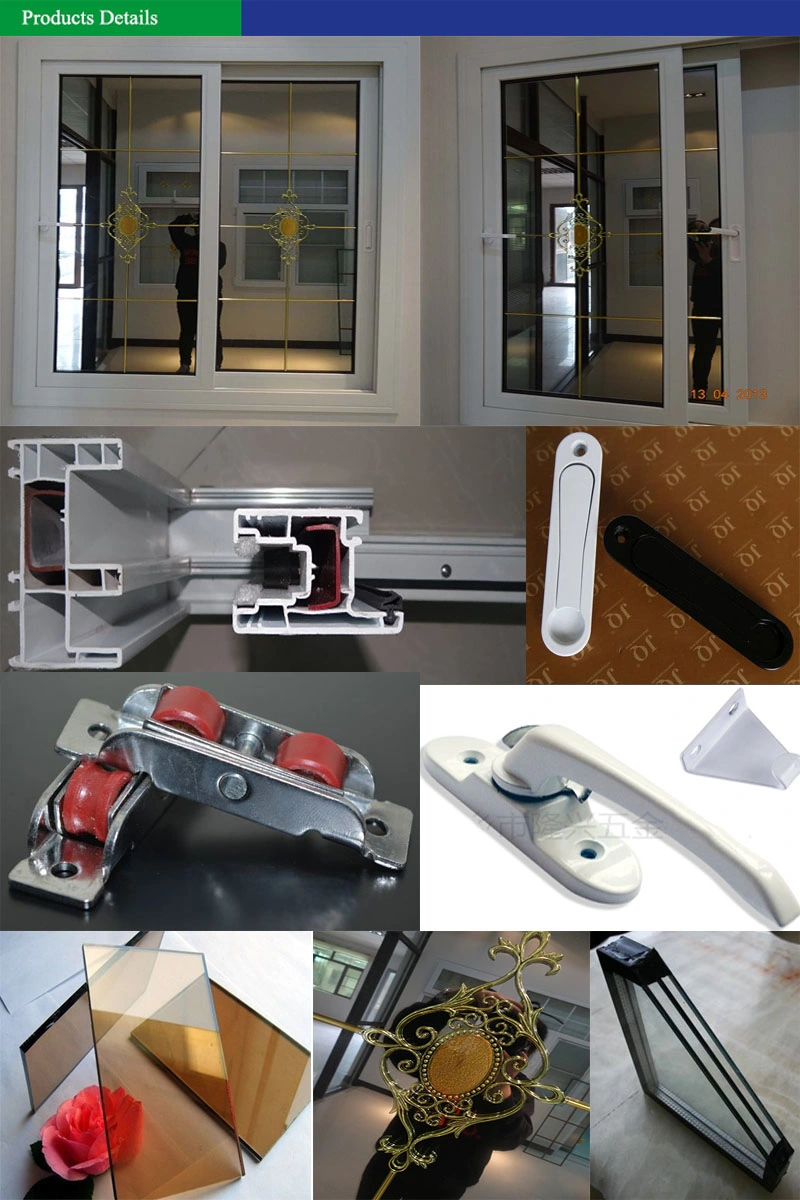 Foshan Window Grill Design PVC Sliding Window Guangzhou