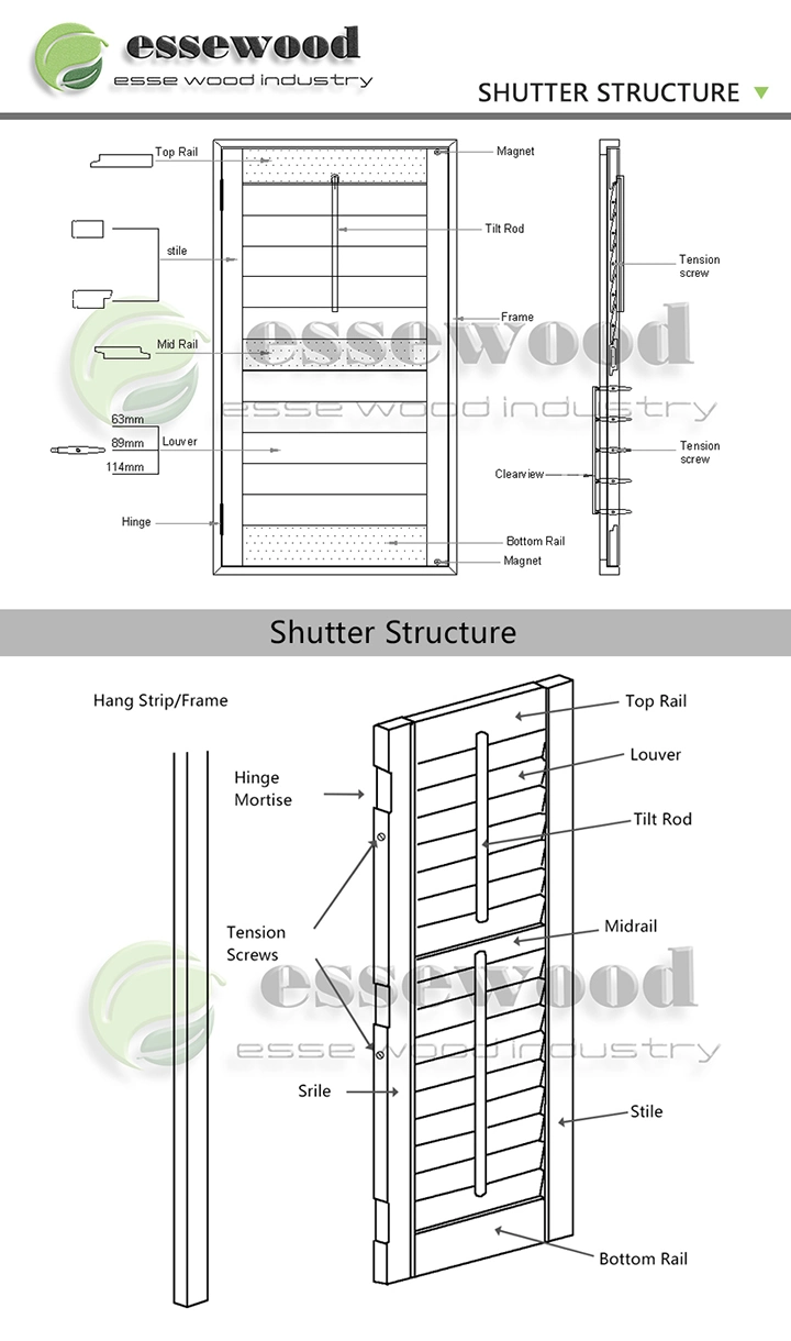 Modern Window Treatments Window Shutters for Large Windows