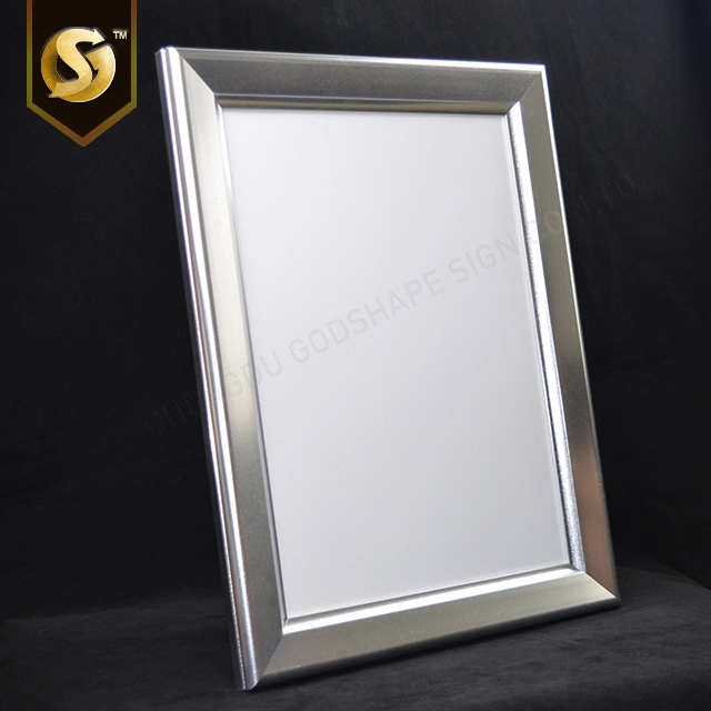 A3 Aluminum Profile Aluminum Extrusion Shiny Silver Super Slim Snap Frame LED Clip on Frame Board Edge-Lit Slim Light Box