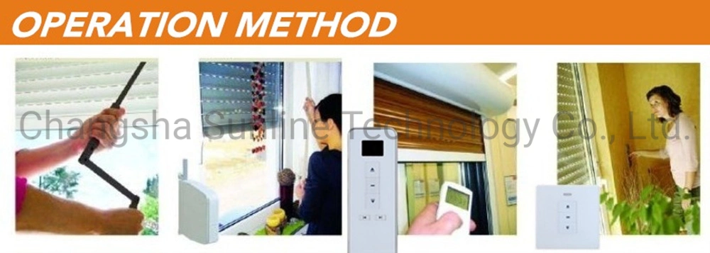 Aluminum Outdoor Remote Control Energy-Saving Roller Rolling Shutter Window