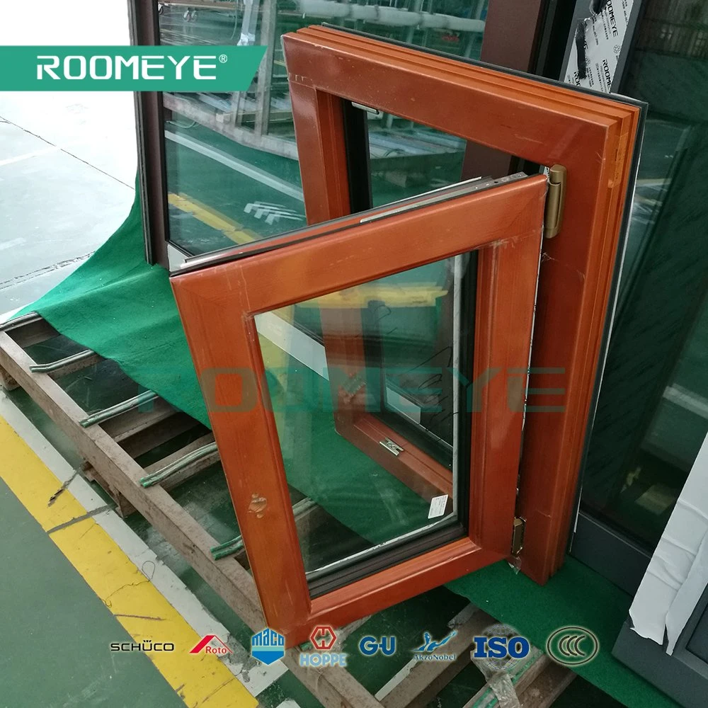 Aluminum Composited Wood Windows Tilt and Turn Windows Casement Window with Nfrc Certified
