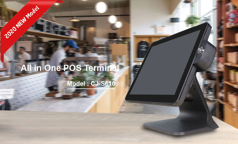 POS Factory Ultra-Thin POS Terminal with Metal Stand and Windows 10 Operation