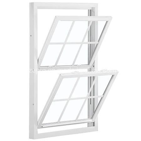 As2047 Large Aluminum Triple Glass Double Hung Window for Wrought Iron Designs Windows Grill Price Vertical Sliding Hung Window