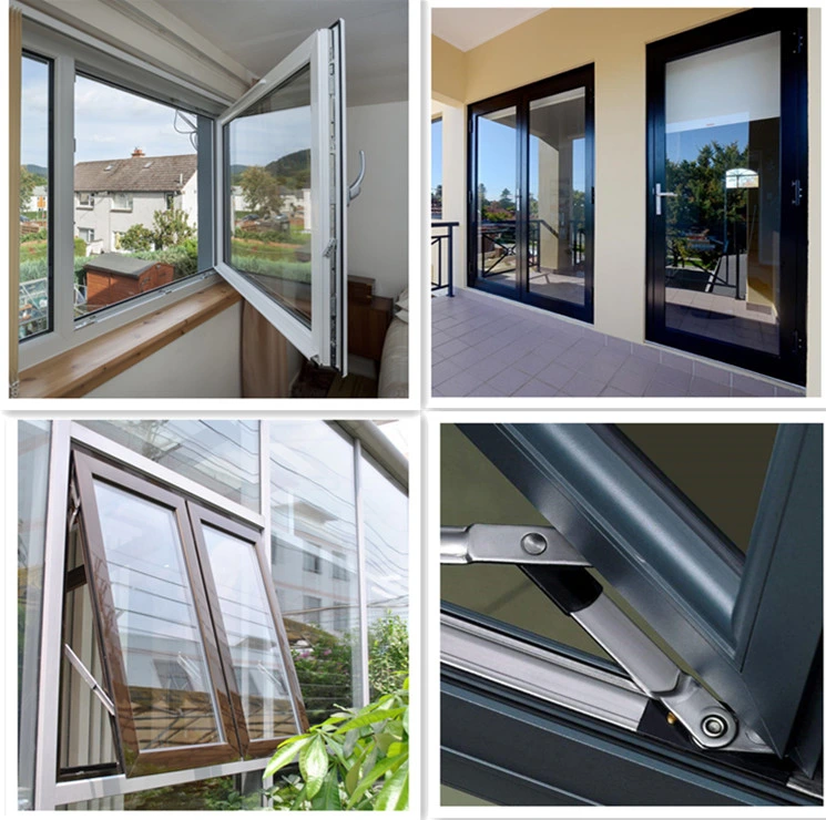 Tempered Glass Aluminium/Aluminum Doors and Windows Casement Windows Hurricane Impact Windows with Mosquito Screen