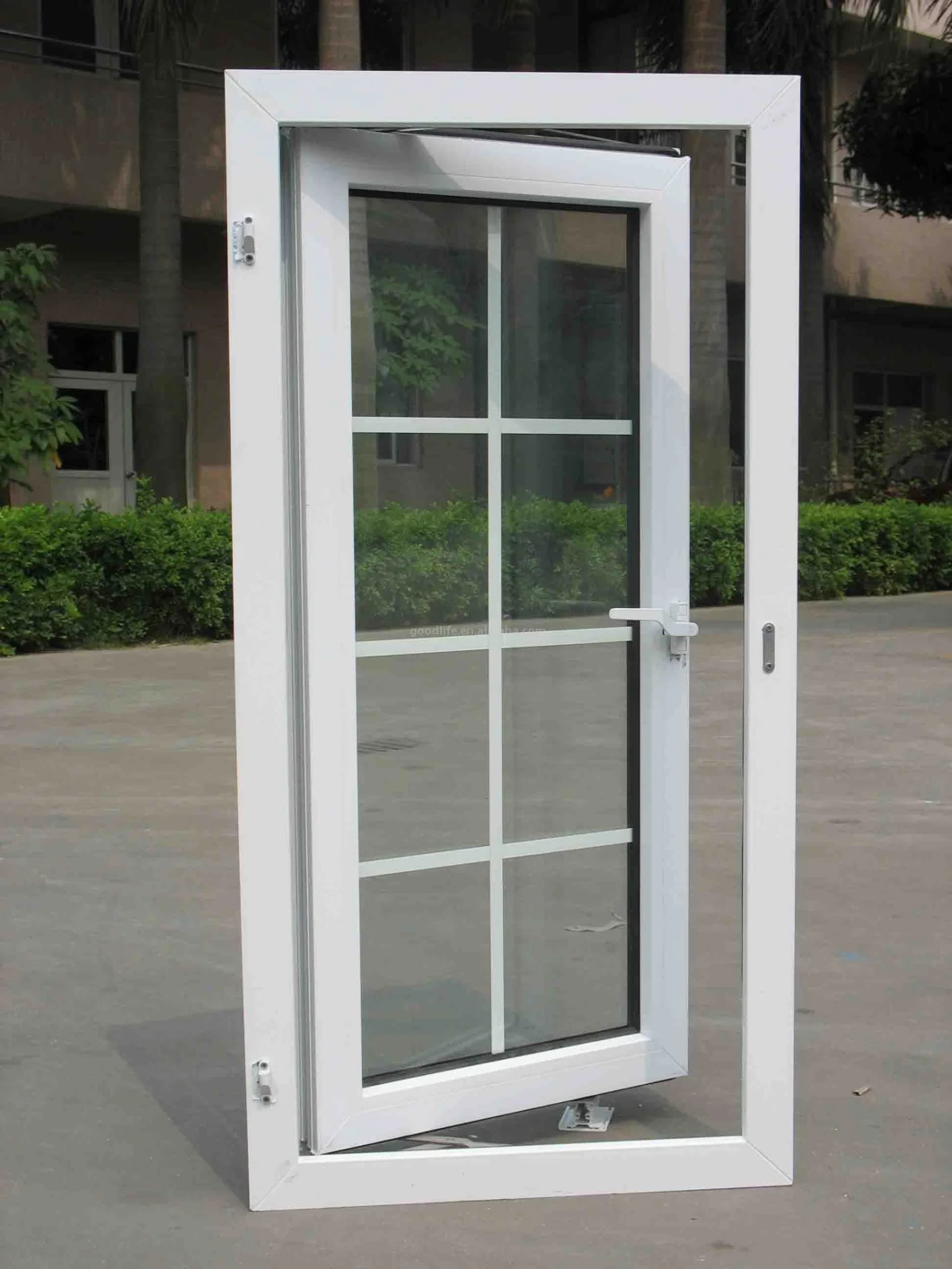Plastic UPVC/PVC Double Glazed Windows Price with Grill Design