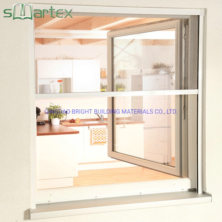 Good Performance Aluminum Profile Retractable Fly Screen Window Insect Screen Window with Ce, Reach Certificate