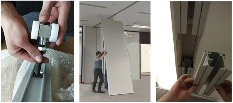 Floor to Ceiling System Hotel Folding Walls Acoustic Sliding Partition