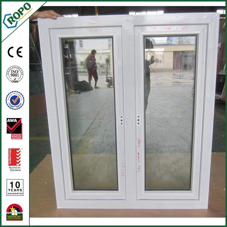 Double Glazing PVC French Windows, Vinyl Swing Windows As2047