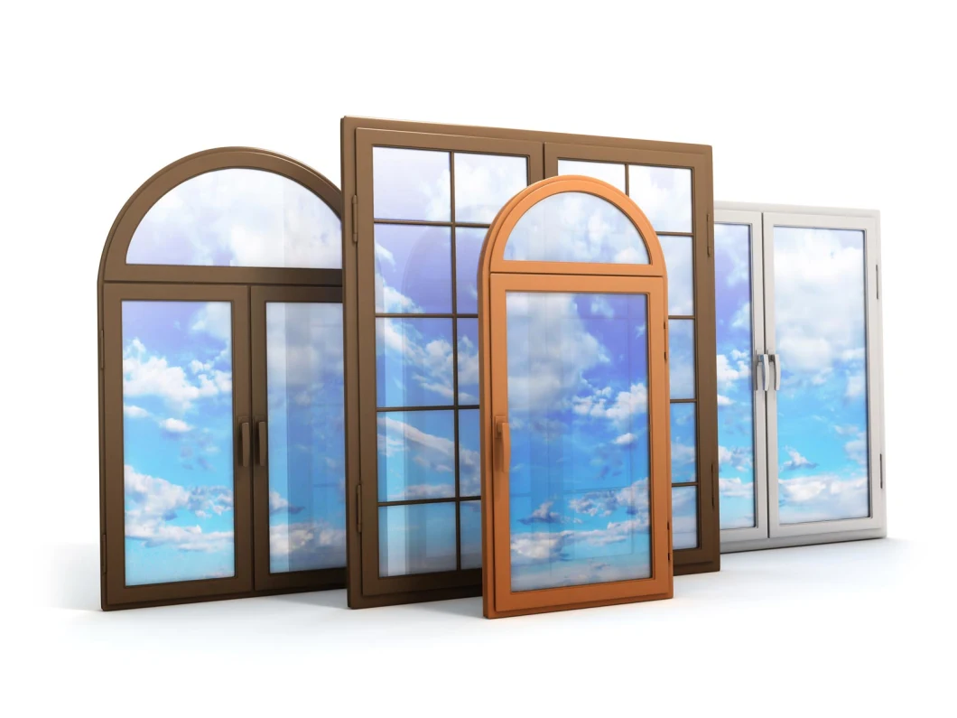 Chinese Manufacturer Cheap Price UPVC Windows Plastic Window Conch Profile UPVC Sliding Windows Hurricane Impact Windows