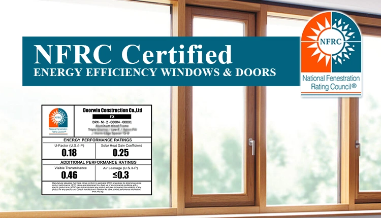 Doorwin Perfect Thermal Break Aluminum Clad Wood Casement Outswing Outward Open Cheap House Windows