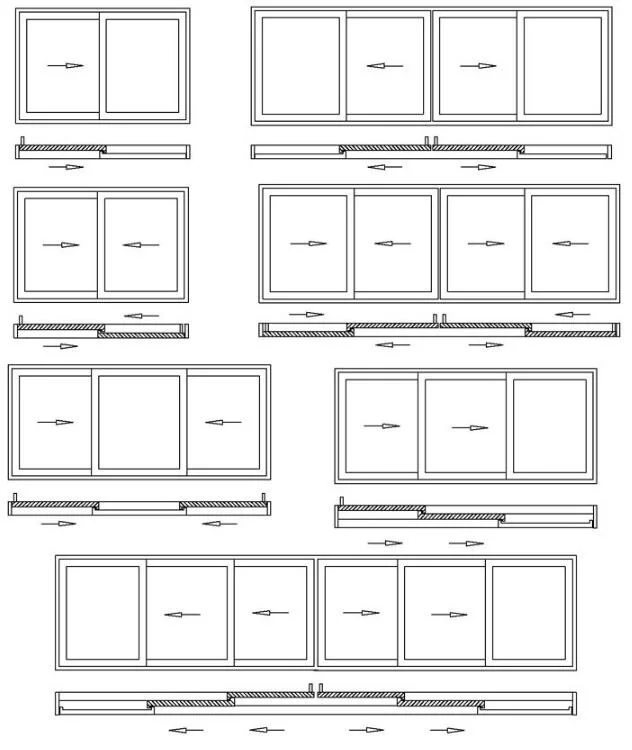 Aluminium Frame Sliding Window Design, Cheap Aluminum Alloy Profile Frame Glass Slide Windows