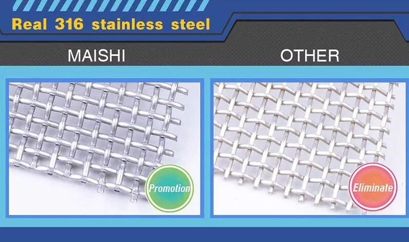 316 Stainless Steel Security Mesh for Doors and Windows