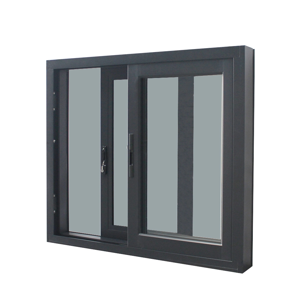 Aluminum Hinged Triple Hurricane Impact Soundproof Windows Aluminium Double Panel Sliding Window with Insect Screen