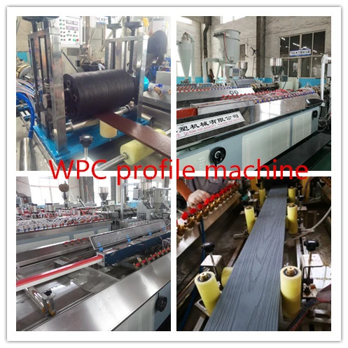 PP/PE PVC WPC Wood Plastic Composite Decking Floor Fence Post Window and Door Frame Profile Making Machine Extruder Machine