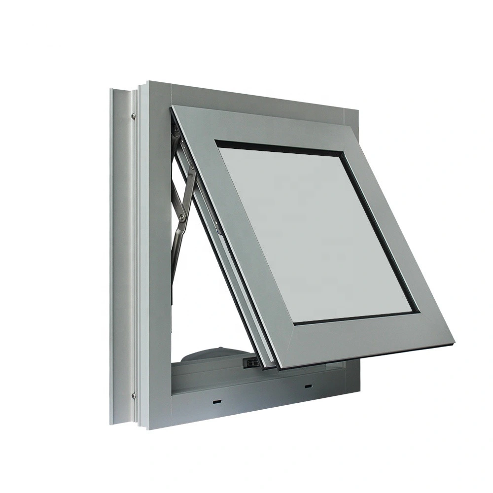 Outward/Inward Opening Suspended Sash Flat Aluminium Frame Casement Glass Window