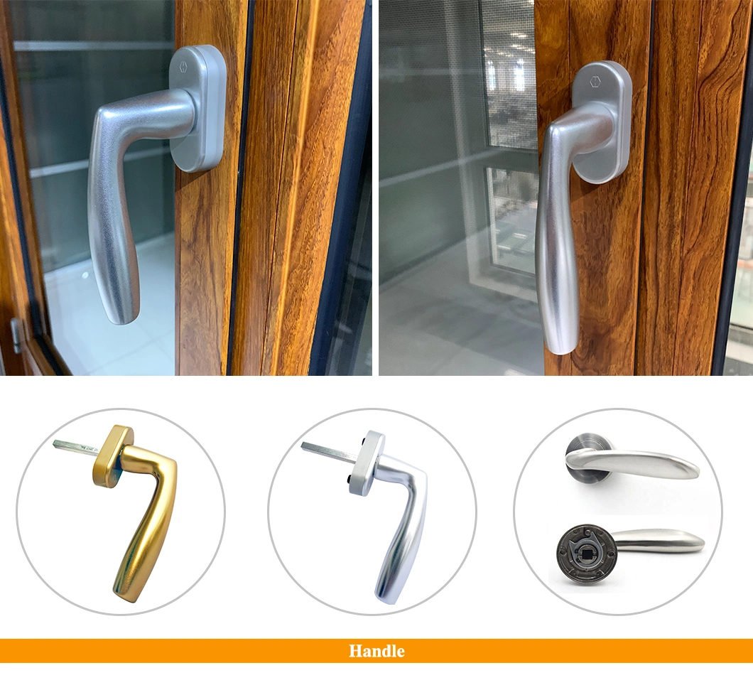 As2047 Aluminium/Aluminum Frame Sliding Glass Window Casement Window Tophung Window with Mosquito Net