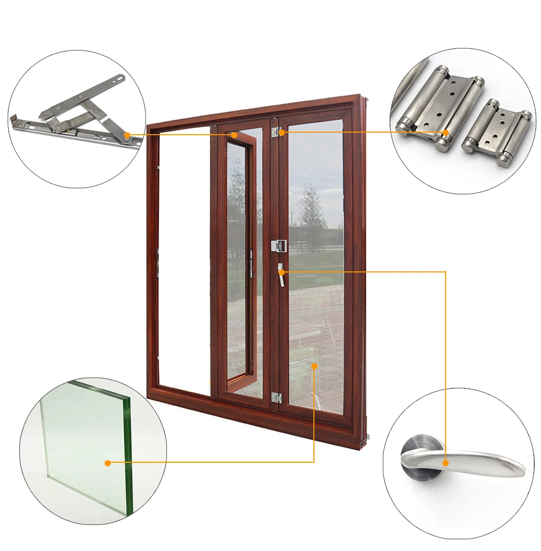 2020 Canton Fair Custom Closed Ventilation Double Glass Aluminum/Aluminium Window Casement Window Awning Window
