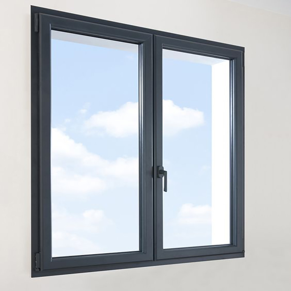 Factory Aluminum with Burglar Proof and Fly Screen Double Opening Casement Window
