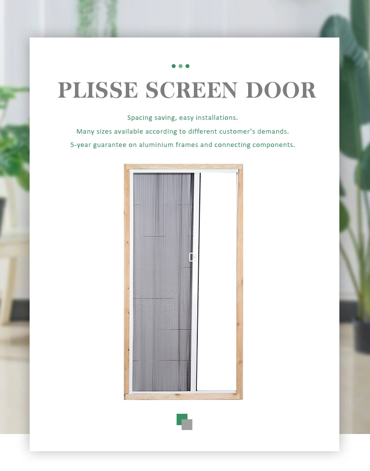 Best Selling Products Aluminum Magnetic Window Screen Plisse Insect Screen Door Window