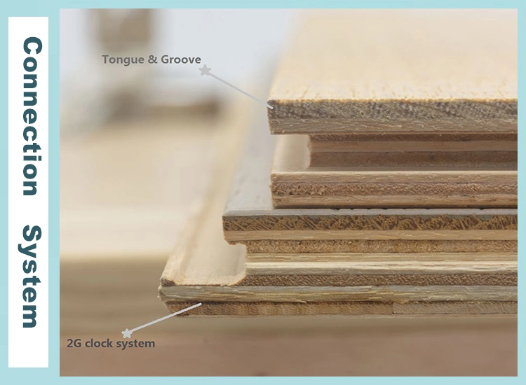 Burma Teak Coating Smooth Surface 2mm Top Layer Wood Flooring
