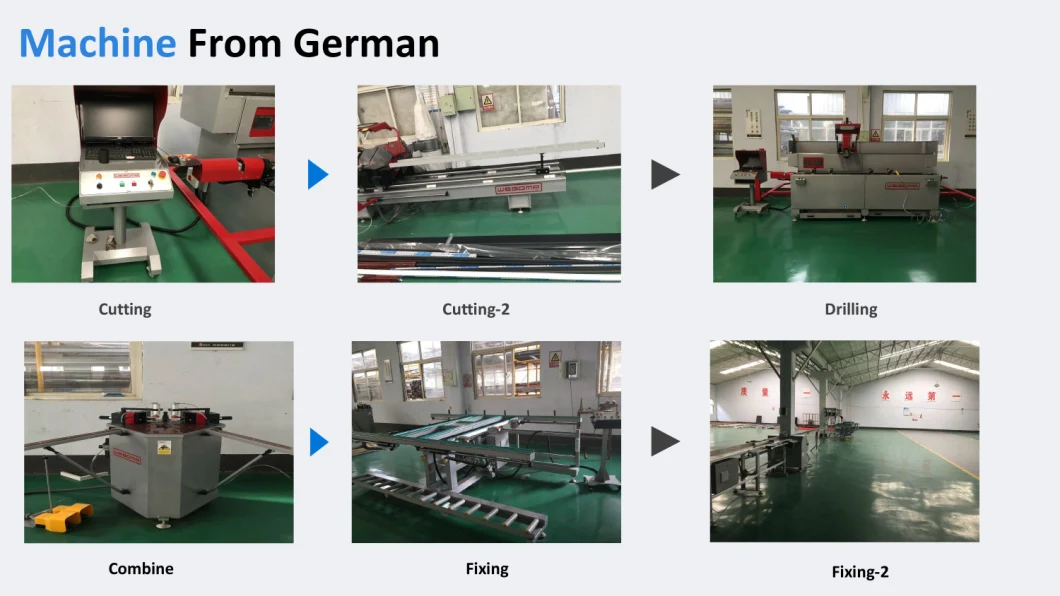 50mm Non-Thermal Broken Aluminum Casement Window for Building Matrail