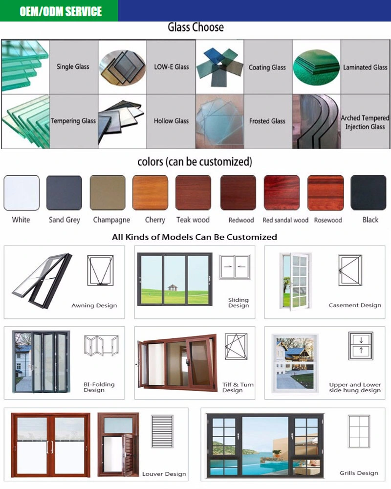 Guangzhou Doors and Windows Wooden Color PVC Sliding Double Glazed Window
