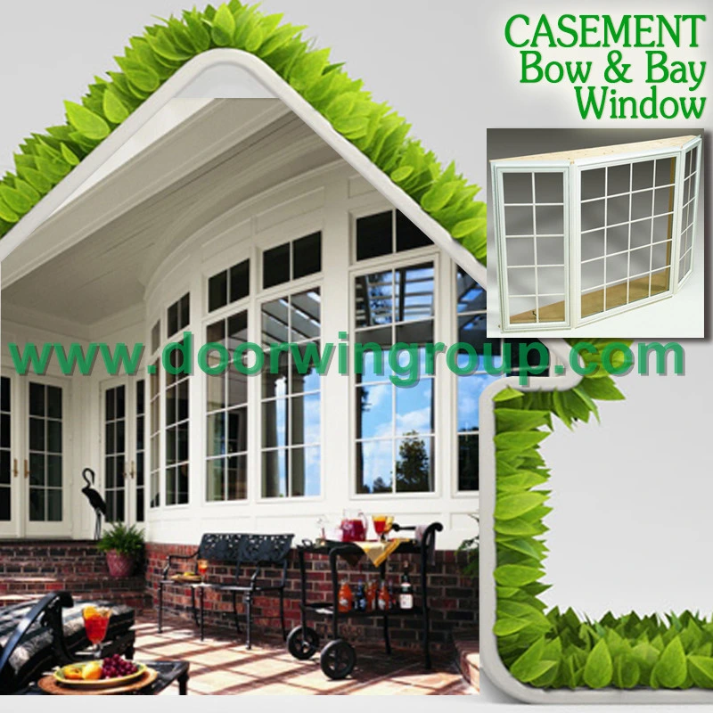 Oak Wood Aluminum Basement Casement Window, Perfect Durability Aluminum Red Oaken Wood Casement Windows