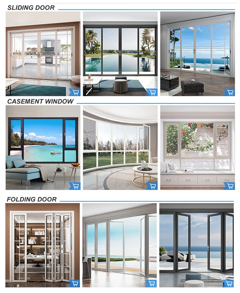 Modern Design Aluminum Swing Casement Window with Grill Design