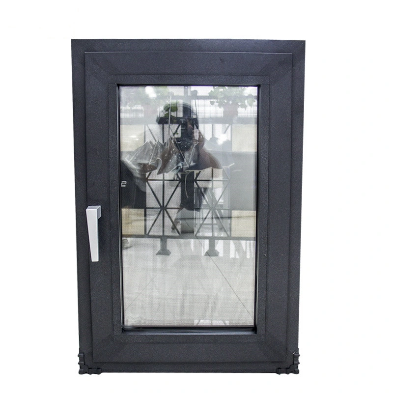 Customized Double Tempered Glass Aluminum Alloy Profile Flat Aluminium Window Casement Soundproof Window