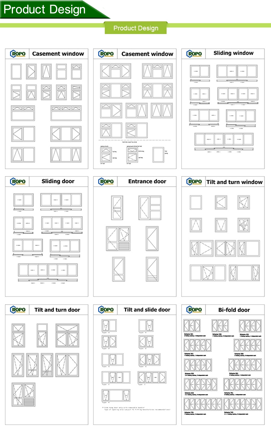 Double Glazing Hung Window UPVC Exterior Window with Grill Design