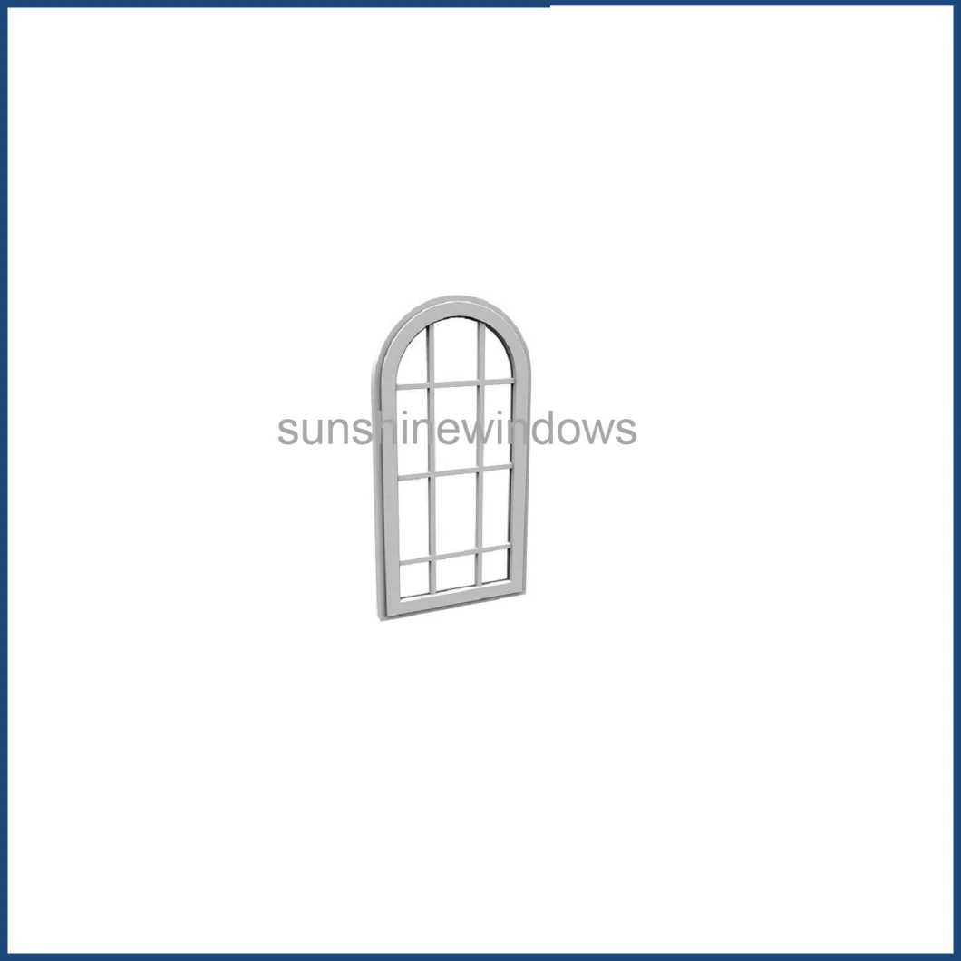 Europe Style PVC Fixed Windows and Doors with Grill