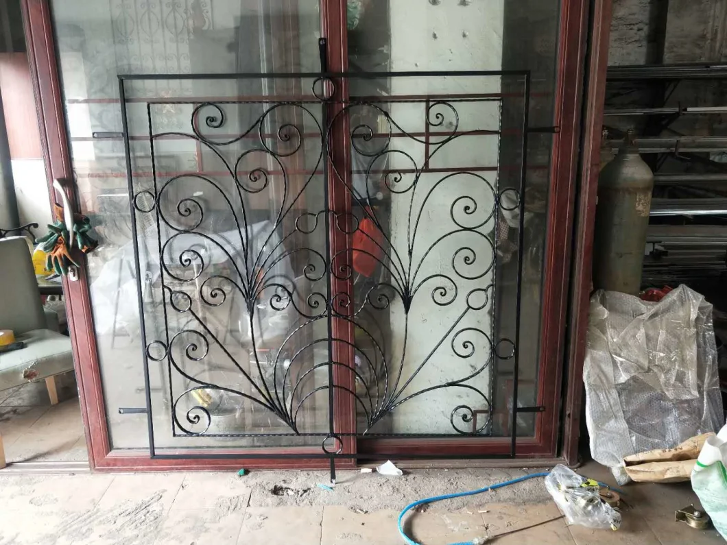 High Quality Hot DIP Glavanzied Customized Wrought Iron Security Window