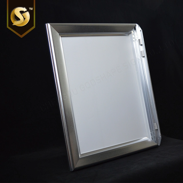 A3 Aluminum Profile Aluminum Extrusion Shiny Silver Super Slim Snap Frame LED Clip on Frame Board Edge-Lit Slim Light Box
