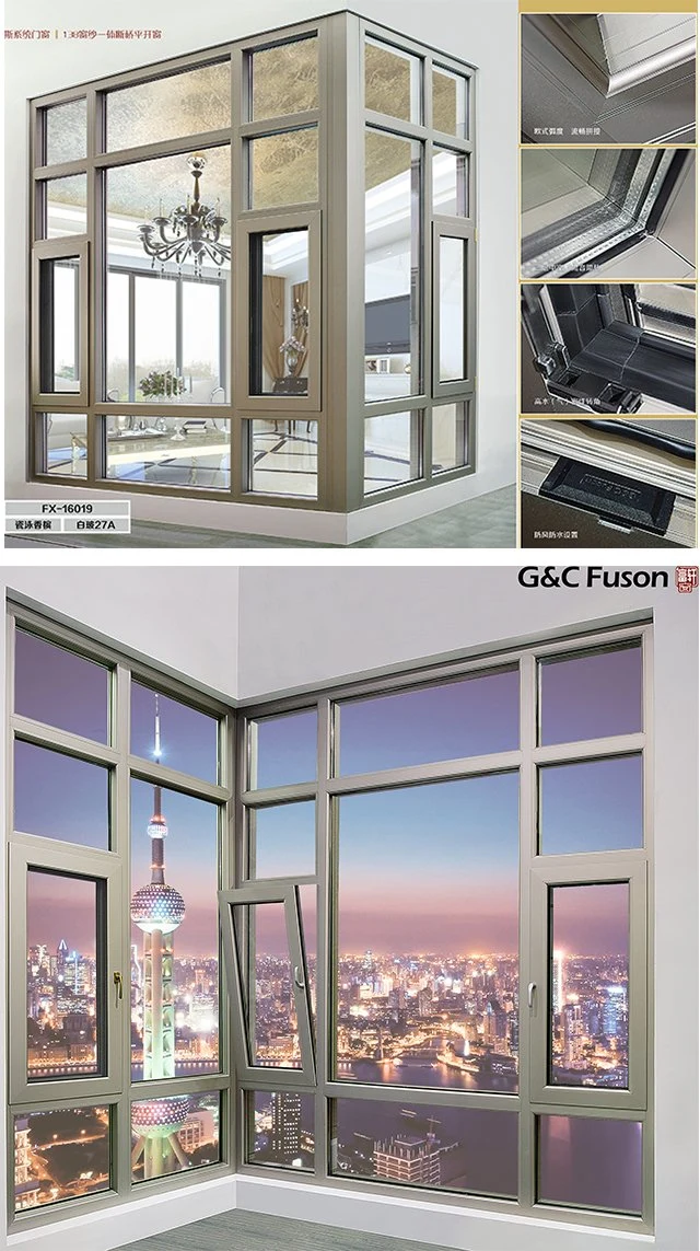 High Quality Thermal Break Aluminium Window Aluminium Top Hung Window