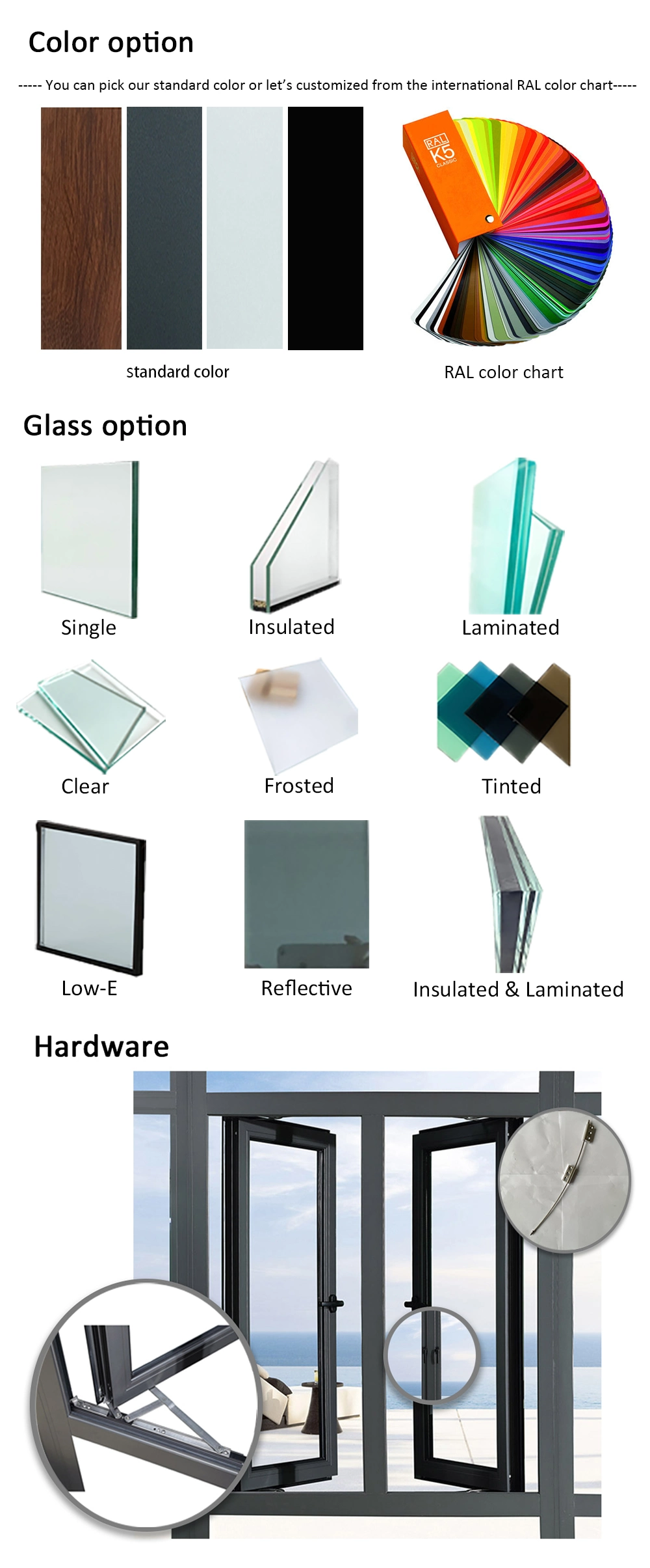 Sash Windows Aluminum Outward Opening Simple Designs Casement Window