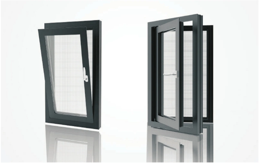 Open-Inwards-Outwards Tilt and Turn Aluminium Sash Window
