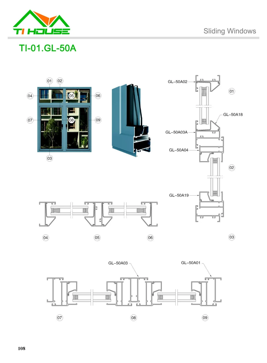 Aluminum Profile Sliding Windows Aluminum Profile Windows