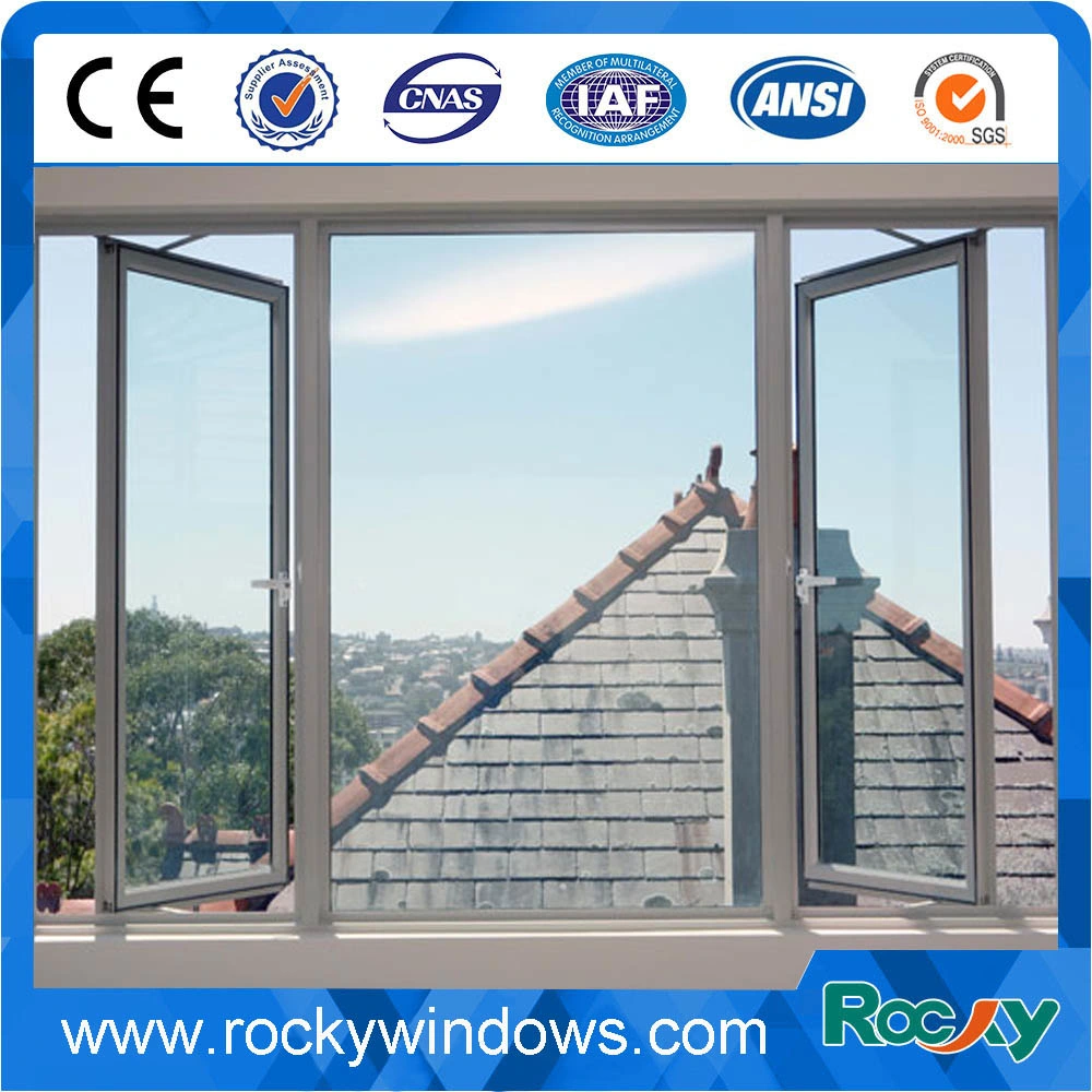 Top Hung Safety Tempered Laminated Glass Aluminum Awning Window (outward opening)
