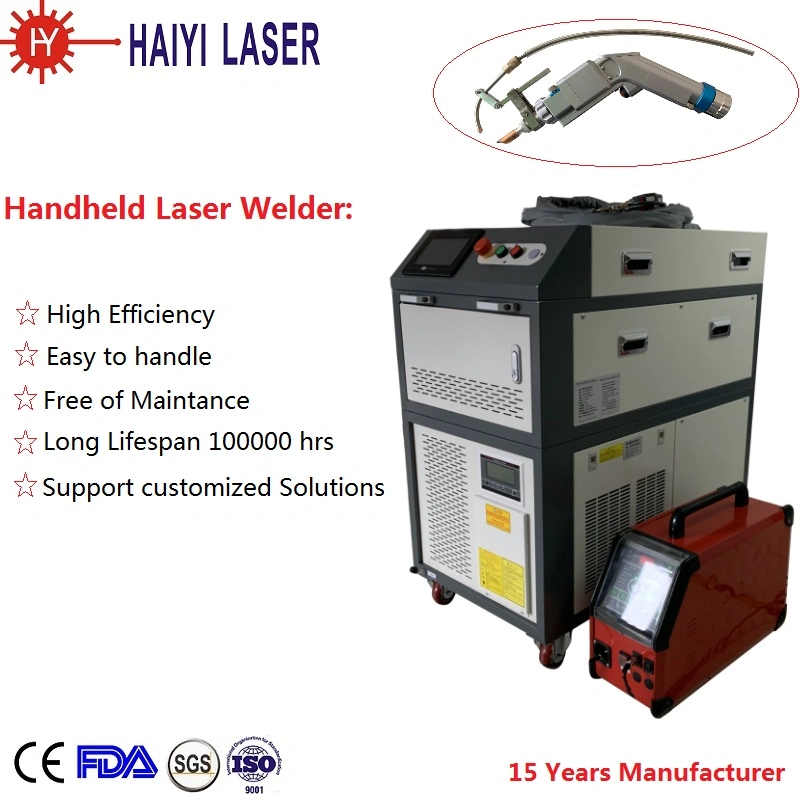 1500W Stainless Steel Hand-Held Laser Welding Machine for Welding Hinge Doors and Windows