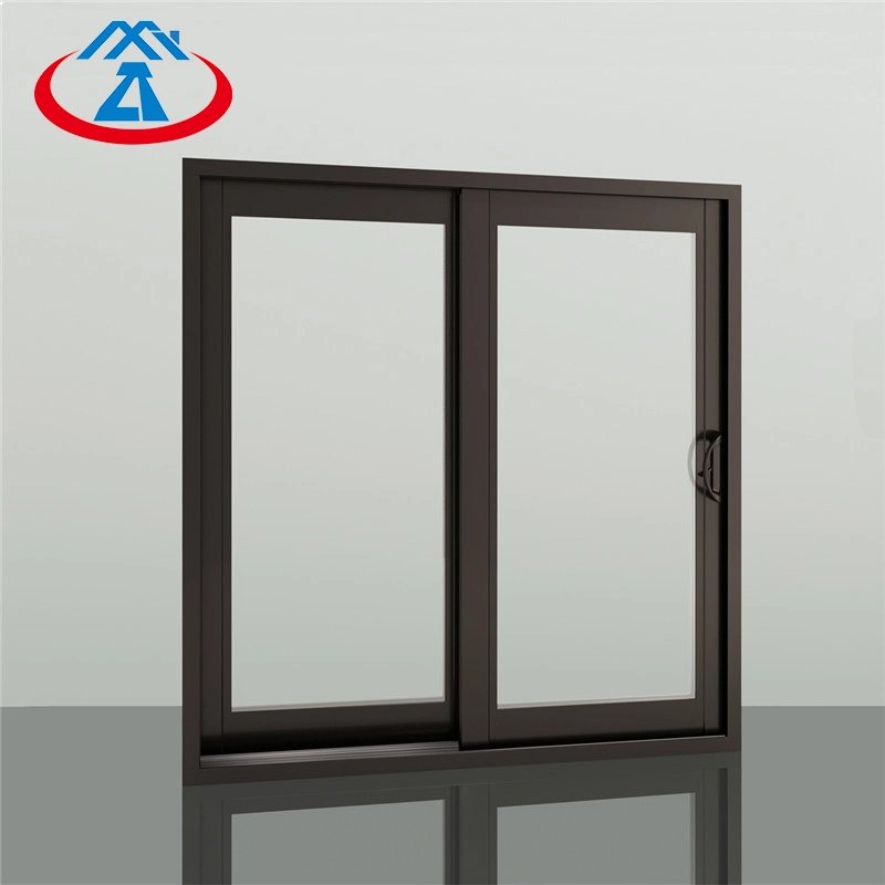 Aluminum Frame Double Tempered Glass Sliding Window with Screen