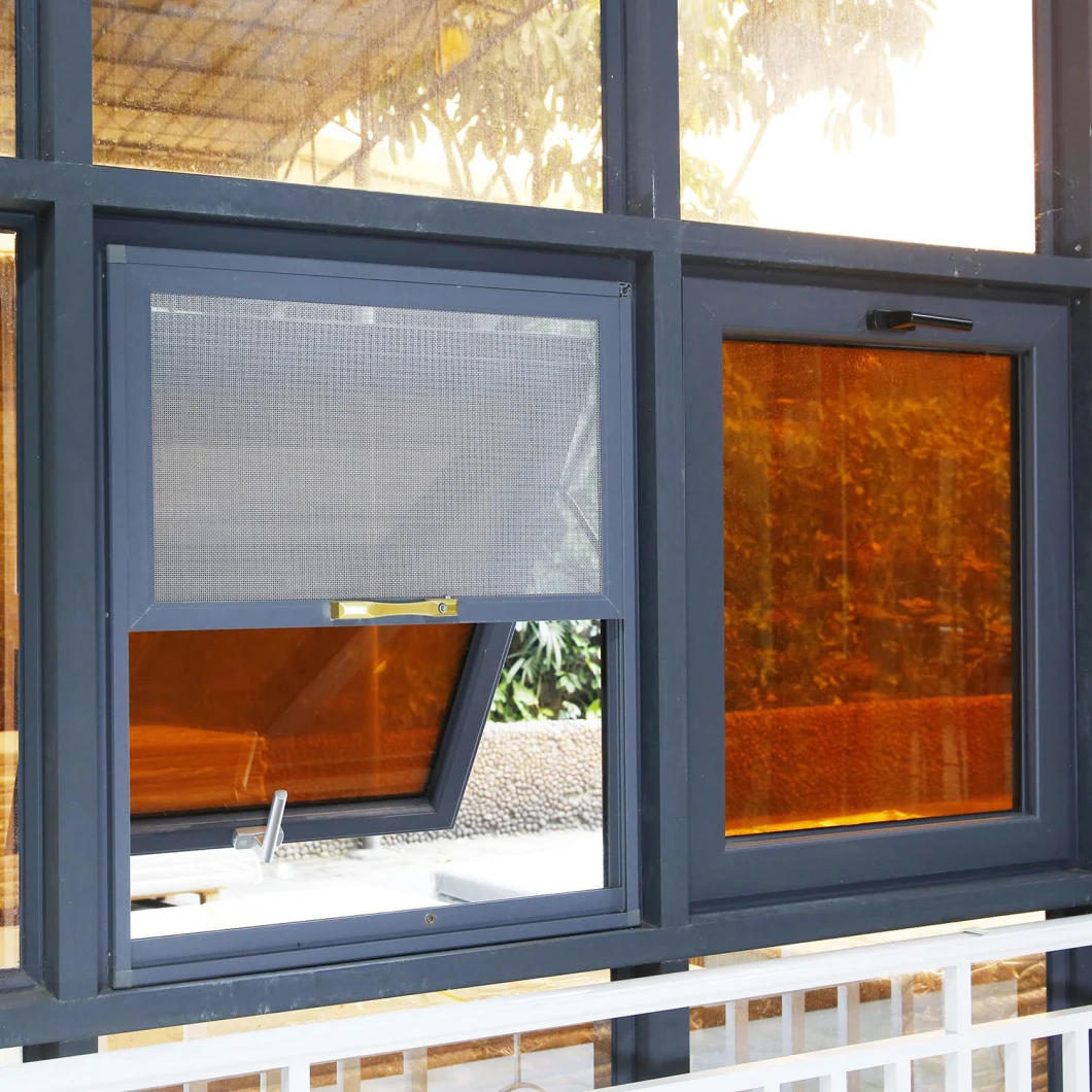 Black Aluminium Alloy Window for Project Made in China
