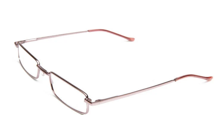 High Quality Metal Slim Frame Reading Glasses with Display Stand Slim Tube Case