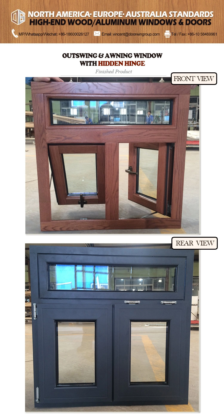 Aluminum Cladding Solid Wood Window for Canada Toronto Client Awind Window