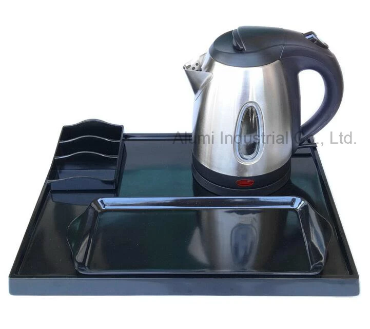1L 304 Stainless Steel Electric Kettle Tray Set for Hospitality