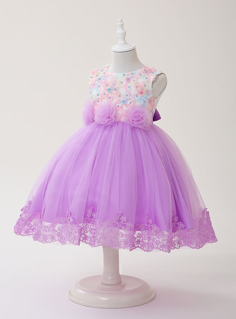 Princess Dresses, Children's Dresses, Fluffy Dresses, Beaded Gauze Flowers, Fluffy Dresses, Wedding Dresses, Flower Girl Dress
