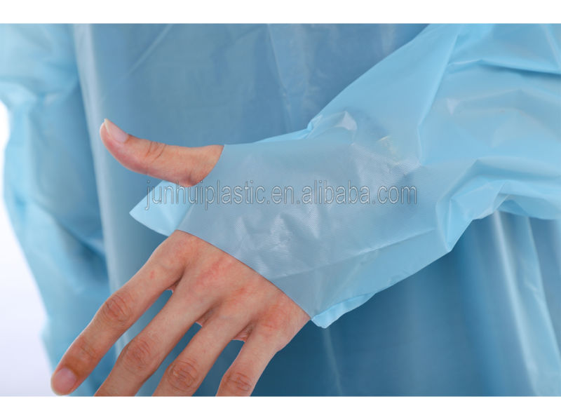 Non Sterile Waterproof CPE Disposable Apron Gowns for Adult