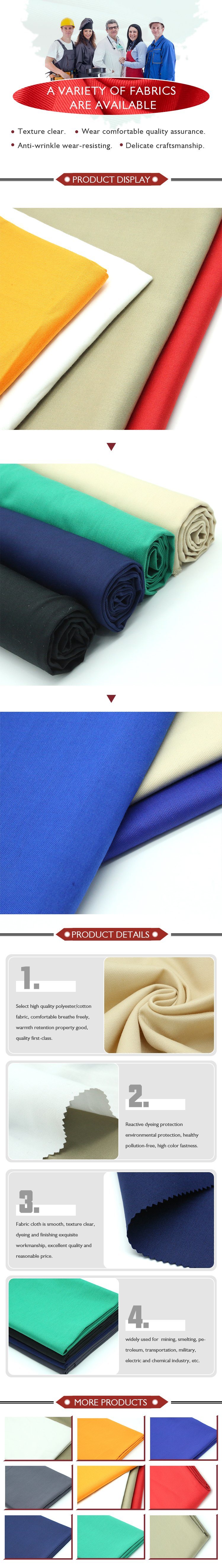School Uniform 100% Polyester Material Fabric for Chef Uniform