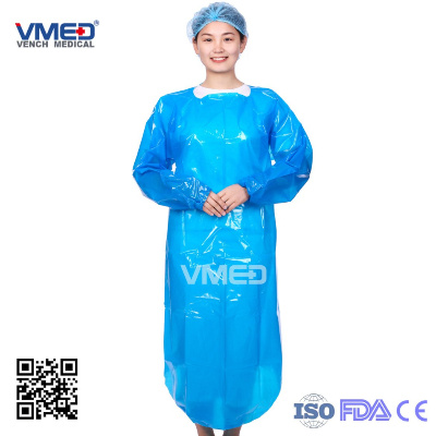 Blue Non Woven Kitchen Cooking Apron, Wholesale Factory Multifunctional Non -Woven Apron, Disposable Kitchen /Surgical/ Hospital Apron