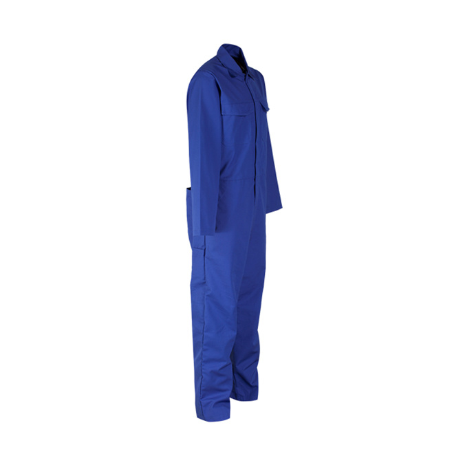 Flame Retardant Anti-Static Work Coveralls in Blue for Work
